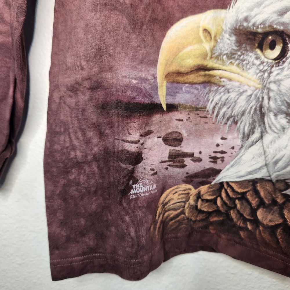The Mountain Acid Wash Bald Eagle Long Sleeve top Size Medium - Picture 6 of 9